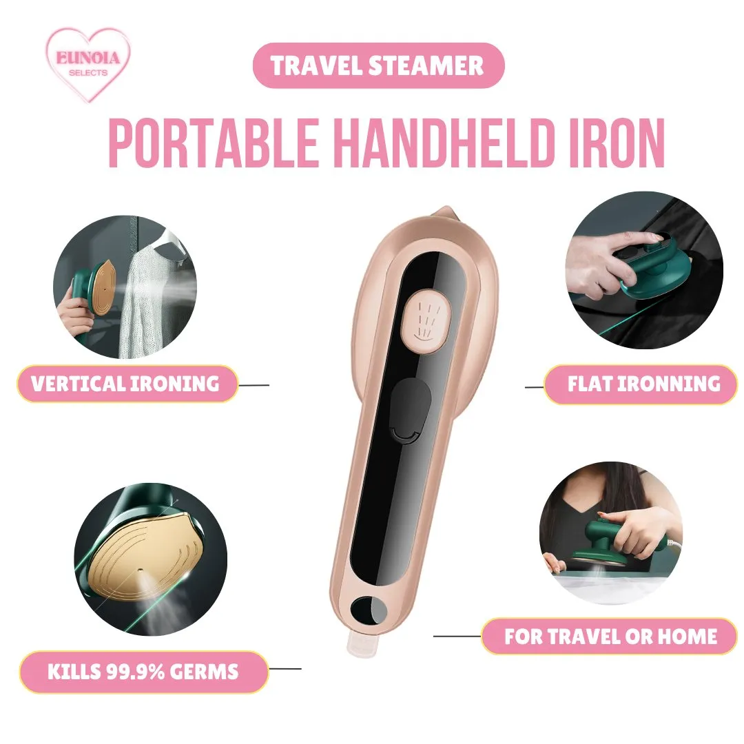 Zylo Portable Steamer Mini Handheld Iron for Easy Stylish Travel